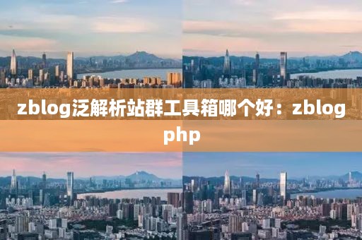 zblog泛解析站群工具箱哪个好：zblogphp