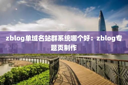 zblogAI自动化企业站群系统：zblog站群插件