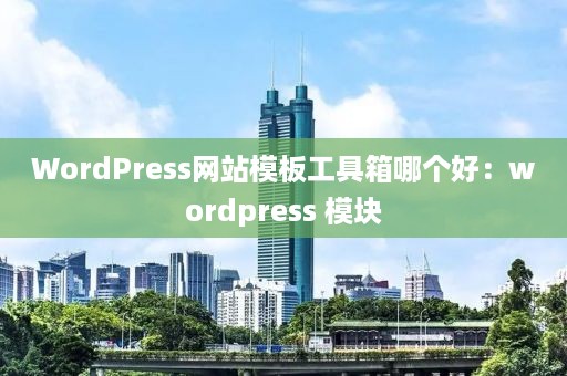 WordPress网站模板工具箱哪个好：wordpress 模块