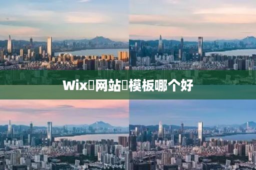 Wix‌网站‌模板哪个好